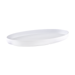 Tria Gravity Serisi Oval Kayık Tabak 6 Adet Beyaz
