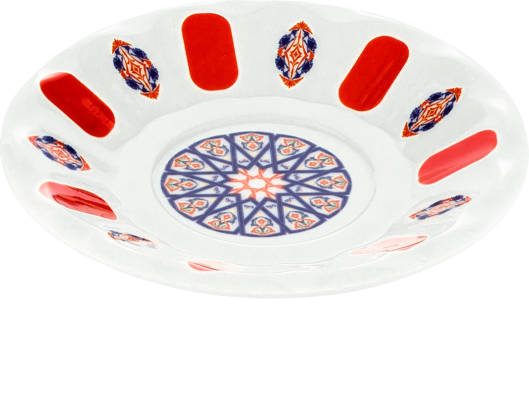 porcaydesenli Tria Kırılmaz Çay Tabağı 6 Adet 11 cm TR304 - Görsel 1